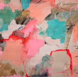 Ice Cream Sunday by Natasha Barnes - Original Painting on Box Canvas sized 39x39 inches. Available from Whitewall Galleries